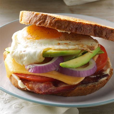 Bacon Egg And Avocado Sandwiches Recipe How To Make It Taste Of Home