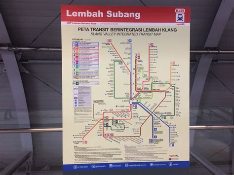 No data or internet connection needed. Kuala Lumpur Walk Pics : Klang Valley Integrated Transit Map