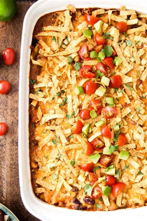 Then, stir in taco seasoning, pace chunky salsa, chopped green chiles, and cream of chicken soup and allow to simmer for 5 minutes. Taco Chili Pasta Bake | The Recipe Critic
