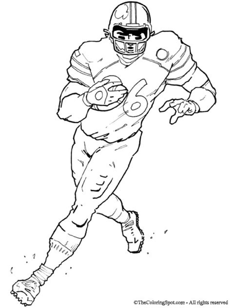Football player coloring pages are a fun way for kids of all ages to develop creativity, focus, motor skills and color recognition. Get This Football Player Coloring Pages to Print Online ...
