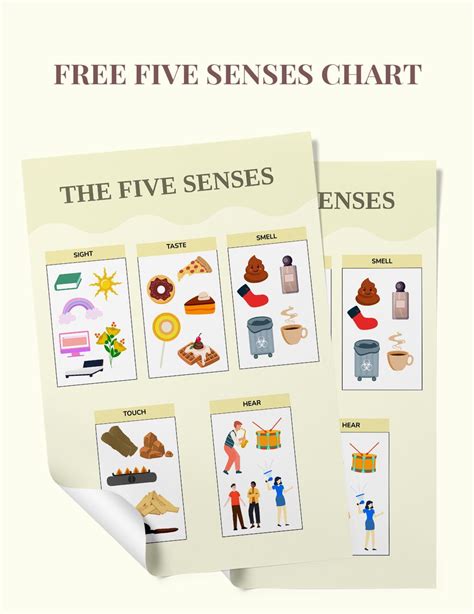 Free Free Five Senses Chart And Examples Template Download In Pdf