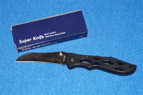 Super Knife Best Quality 440 Steel 8 12 Pocketknife W Clip Ebay