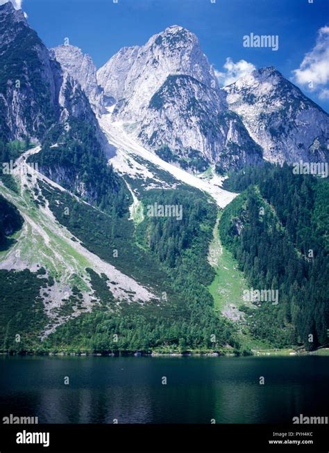 Austria Salzkammergut Lake Gosau Stock Photo Alamy