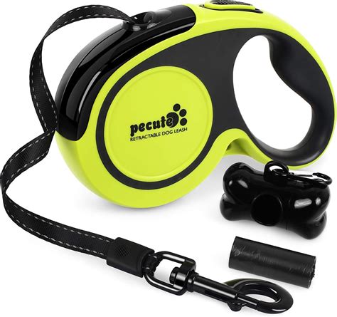 Pecute Retractable Dog Lead Easy One Button Brake And Lock Extends Up