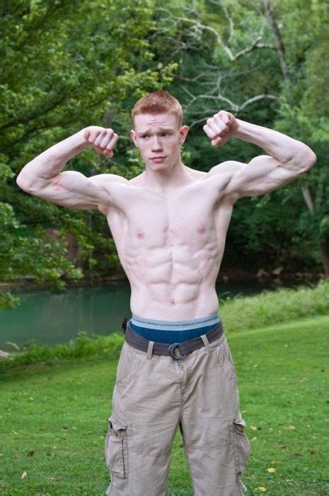 Ginger Muscles Ginger Boy Ginger Hair Redhead Men Muscle Boy Aerobics Workout Toned Abs