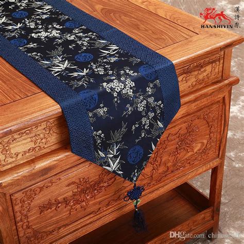 These made my event look amazing highly recommended. Chinese Style Patchwork Luxury Navy Blue Patterns Table ...