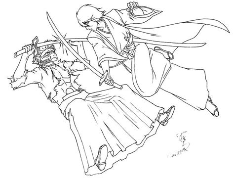 Free printable coloring pages for kids. bleach rukia ichigo coloring pages | Free coloring pages ...