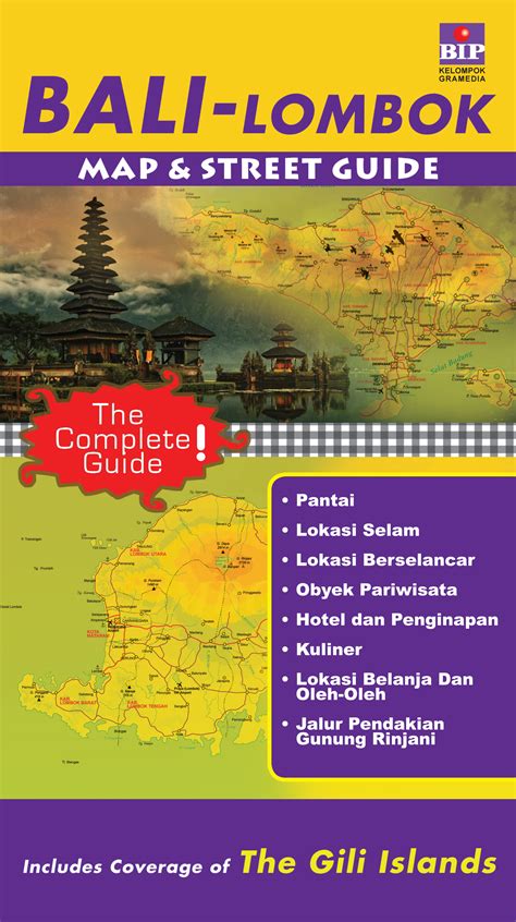 Bali Lombok Map Street Guide Bhuana Ilmu Populer