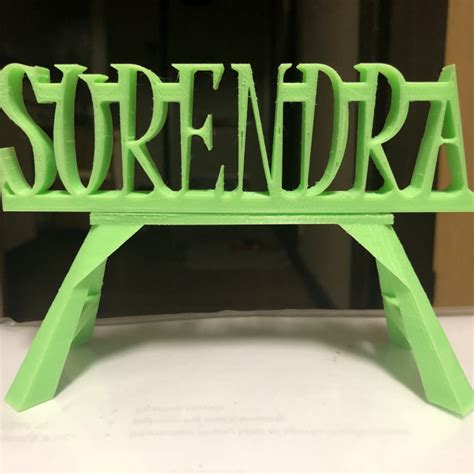 3d Printable Name Plate By Surendra Maharjan