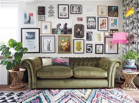 Eclectic Gallery Walls Upcycled Glam Home Tour Little Gold Pixel
