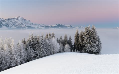 Mountains winter landscape snow wallpaper | 2880x1800 | 136919 | WallpaperUP