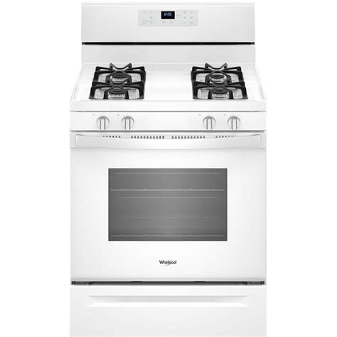 Whirlpool 50 Cu Ft Self Cleaning Freestanding Gas Range White At