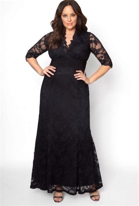 Plus Size Black Lace Maxi Dresses In Modern Styles Black Lace Maxi Dress Plus Size Gowns