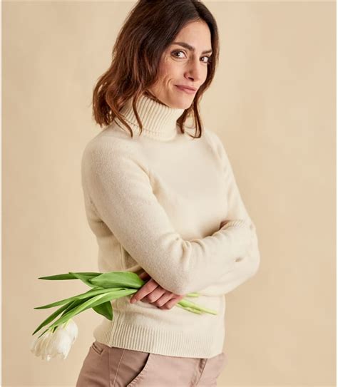 Maybe you would like to learn more about one of these? Cream (Winter White) | Womens Lambswool Polo Jumper ...