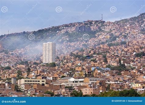 Colombia Medellin Antioquia Skyline Of The City Stock Photo