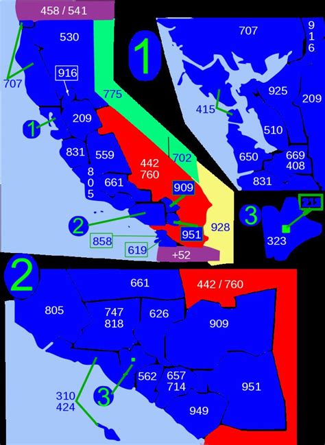 760 Area Code San Diego Map Map