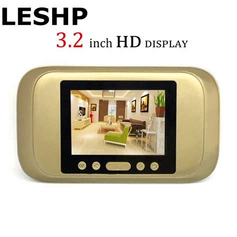 Leshp Digital Door Viewer 32 Led Display 720p Hd Peephole Viewer