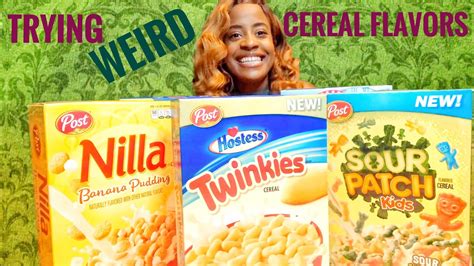 Trying Weird Cereal Flavors Youtube
