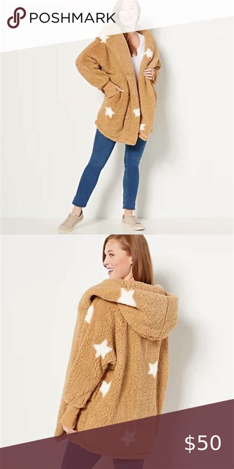 Gili The Lounger Oversized Sherpa Hoodie Caramel Star Constant