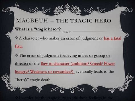 Macbeth Tragic Hero Madman