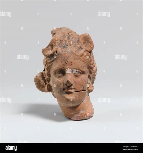 Terracotta Female Head Period Hellenistic Date Rd St Century B C