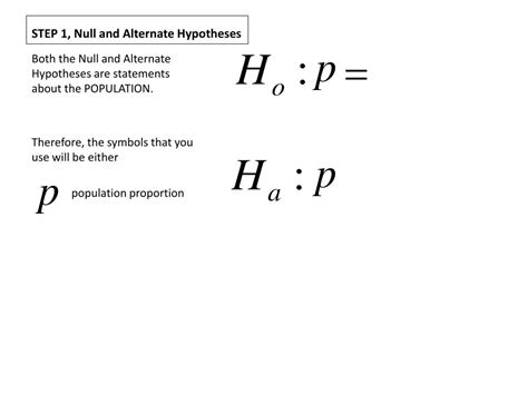 Ppt Hypothesis Tests Steps And Notation 1 Sample Powerpoint