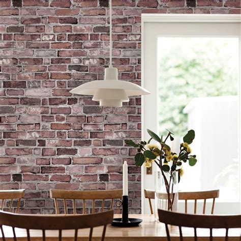 Simpleshapes Peel And Stick 4 X 24 Brick Tile Wallpaper