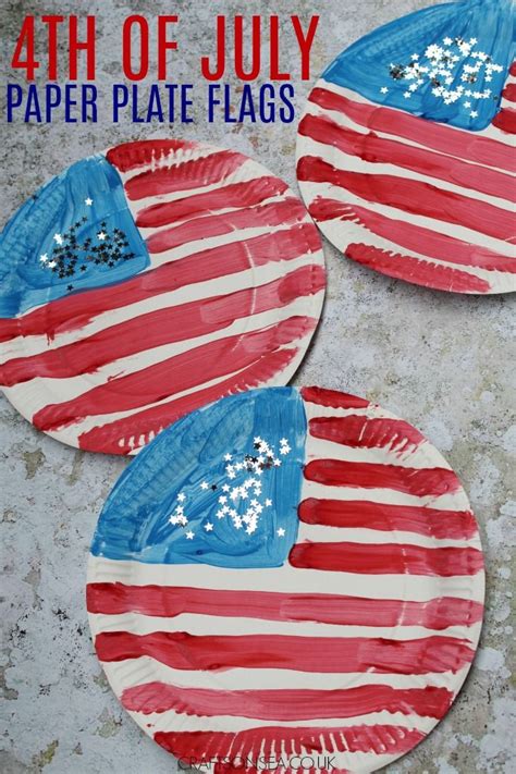 4th Of July Crafts For Kids Paper Plate Flag 4th July Crafts Fourth