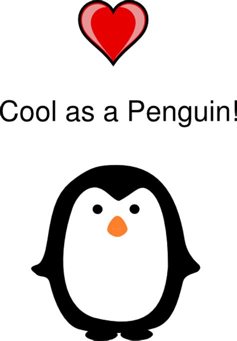 Cool As A Penguin Clip Art At Vector Clip Art Online