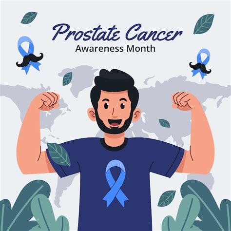 Premium Vector Flat Illustration For Prostate Cancer Awareness Month