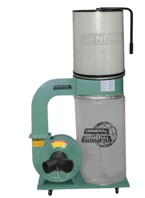 General Machines 2 Hp Dust Collector With Canister 10 110cf M1 Dust