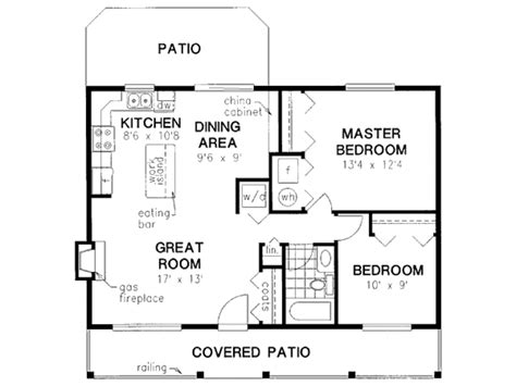 Cabin Style House Plan 2 Beds 1 Baths 900 Sqft Plan 18 327