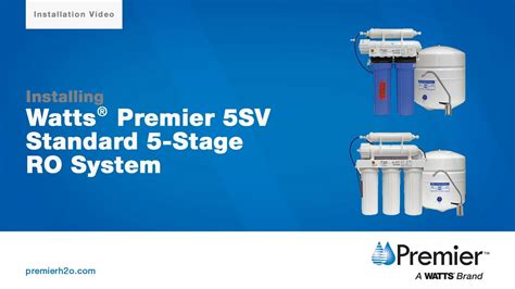 Advanced 0.5 micron coconut shell carbon block filters. Watts Premier's 4SV & 5SV RO System Installations - YouTube