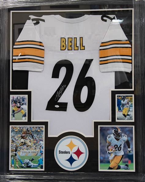 Lot Detail Leveon Bell Signed And Framed Jersey Jsa