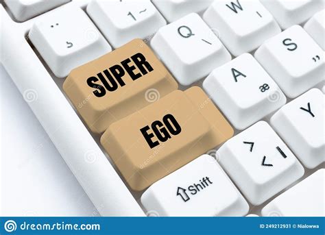 Sign Displaying Super Ego Word For The I Or Self Of Any Person That Is