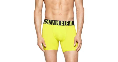 Calvin Klein Calvin Klein Men S Intense Power Boxer Briefs In Yellow For Men Lyst