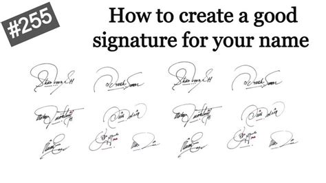 Good Signature How To Create A Good Signature For My Name Signature