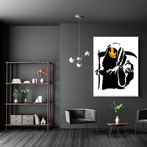 Banksy Grim Reaper Canvas Print Or Poster Canvas Art Rocks