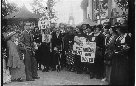 Présidentielle Avant le droit de vote en des femmes françaises ont été élues puis