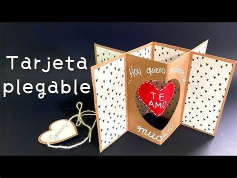 Tarjeta PLEGABLE De Amor EXPANDIBLE YouTube Birthday Gifts For