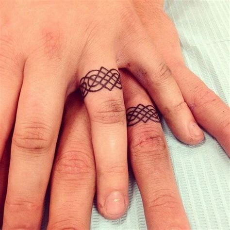 Sweet Meaningful Wedding Ring Tattoos Styletic
