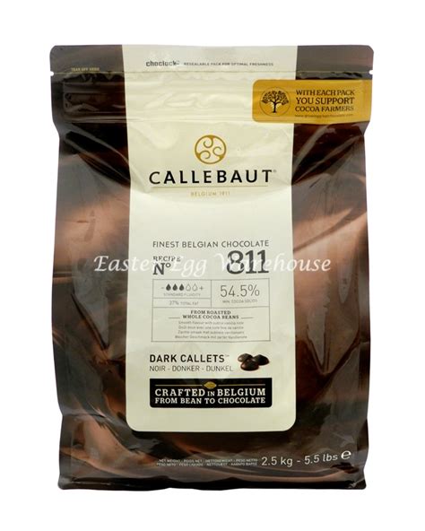 Callebaut Dark Chocolate Belgian Couverture Callets 811 25kg Crafted