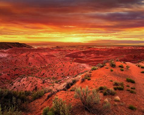 Painted Desert Sunset By Clintspencer