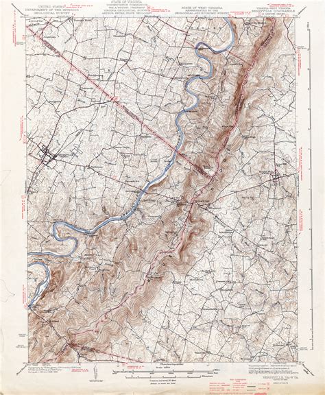 West Virginia Historical Topographic Maps Perry Castañeda Map