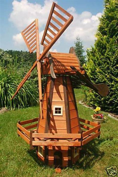 Little sarah, opaque silberweiß / fast weiß mit kleinem himbeerpünktchen, kleinblütig. XXL Premium holländische Windmühle aus Holz 160cm ...