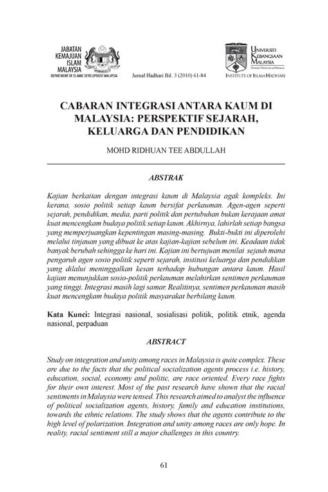 Check spelling or type a new query. Artikel Perpaduan Kaum Di Malaysia : Doc Kepentingan ...