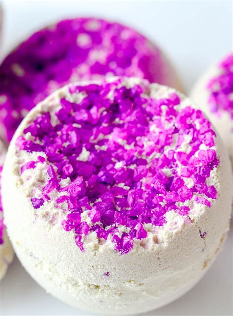 Amethyst Geode Bath Bomb Is Made Using Large Crystal Sea Salts Made