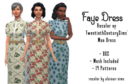 Sims 4 Faye Dress Micat Game