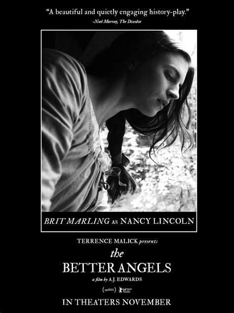 Brit Marling Talks Aj Edwards The Better Angels Terrence Malick