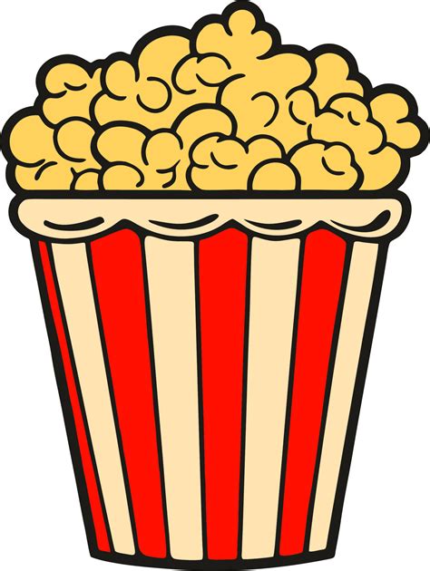 Cartoon Popcorn Clipart Pop Corn Design 24595786 Vector Art At Vecteezy